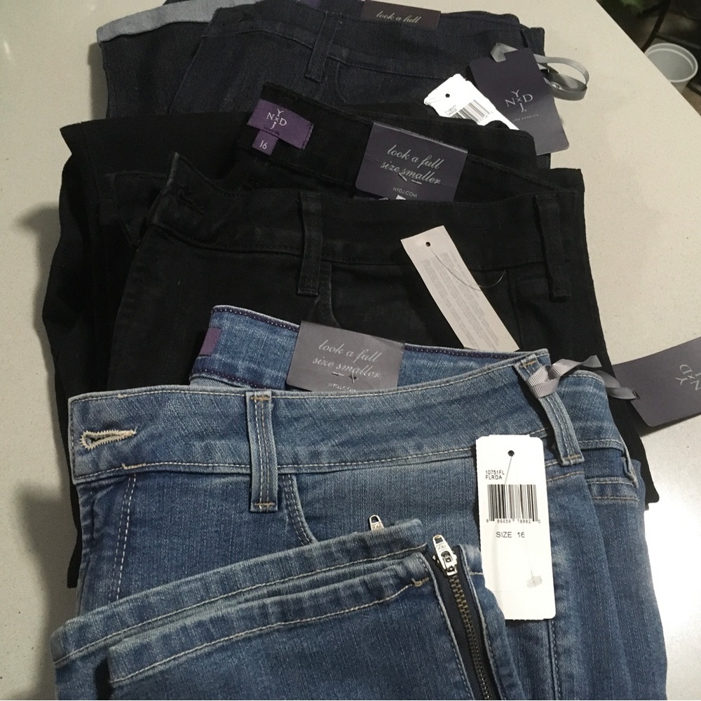NYDJ 3 PAIR, NWT. ALL SZ. 16. BRAND NEW NEVER WORN!